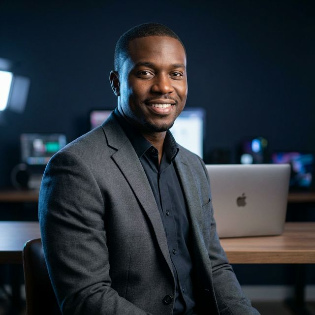 Fanelia Consulting IT professional with MacBook Pro